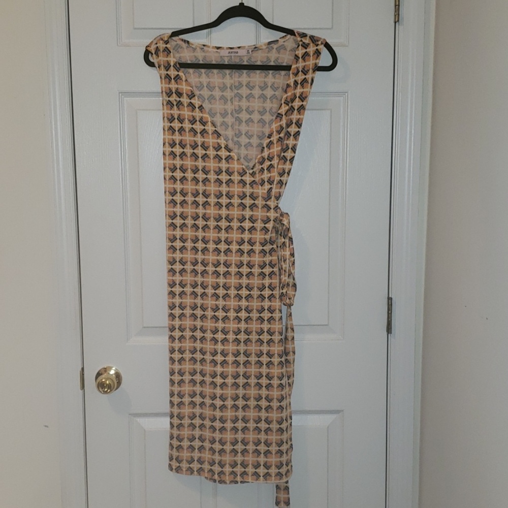 NWT JustFab Multi-Colored Wrap Dress